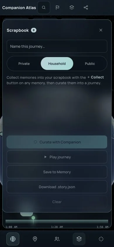 Companion Atlas mobile empty Scrapbook drawer